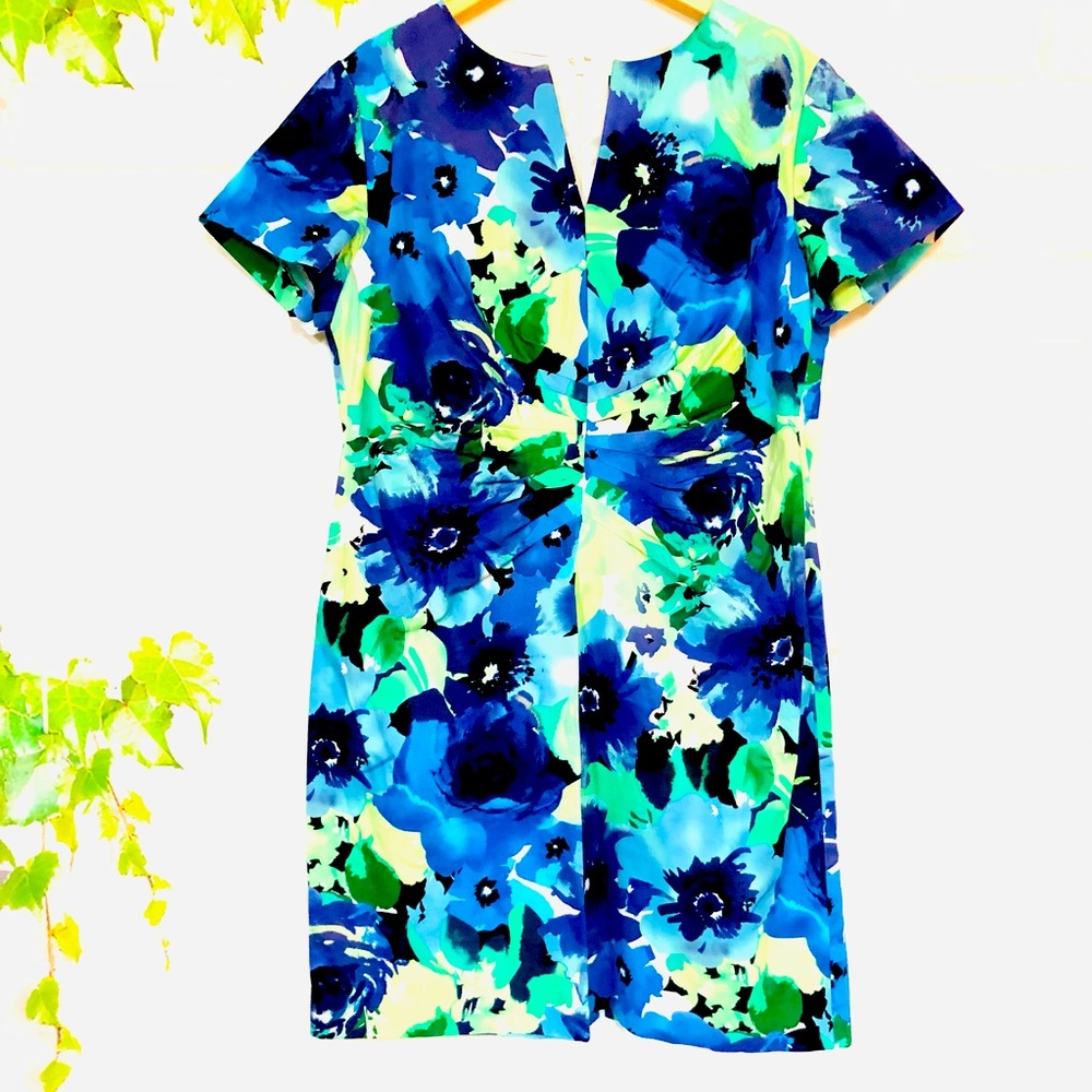NEW Plus Jessica  Howard  Floral Print Dress